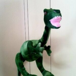 Green marionette dinosaur