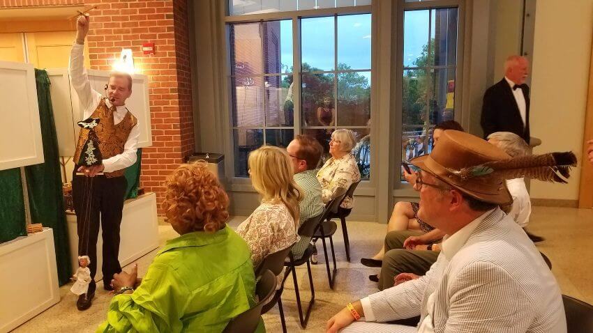 Puppeteer demonstrating a marionette